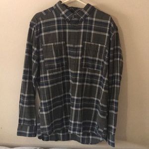 Men's DC brand green flannel 2X